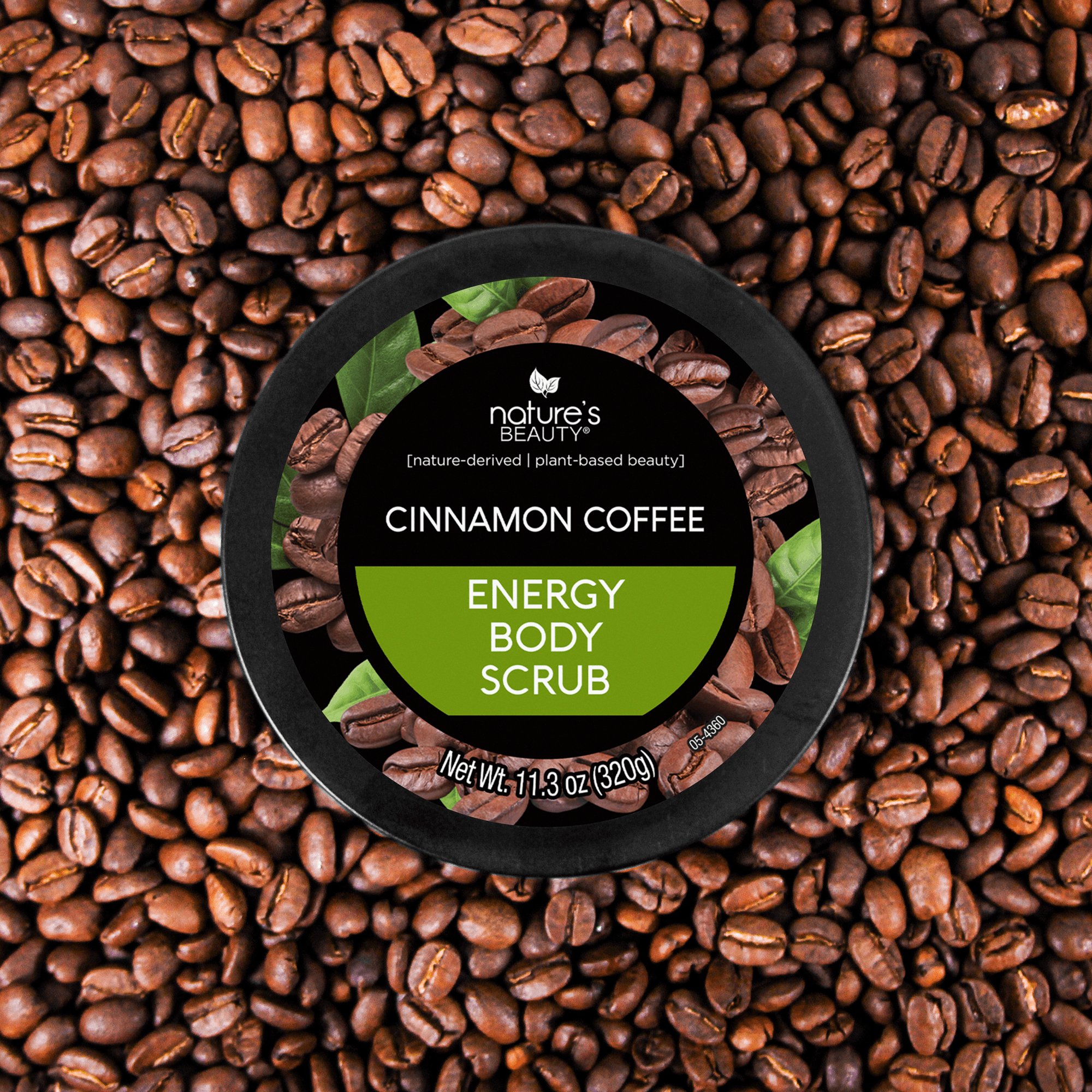 Cinnamon Coffee Energy Body Scrub Nature's Beauty Body Care 