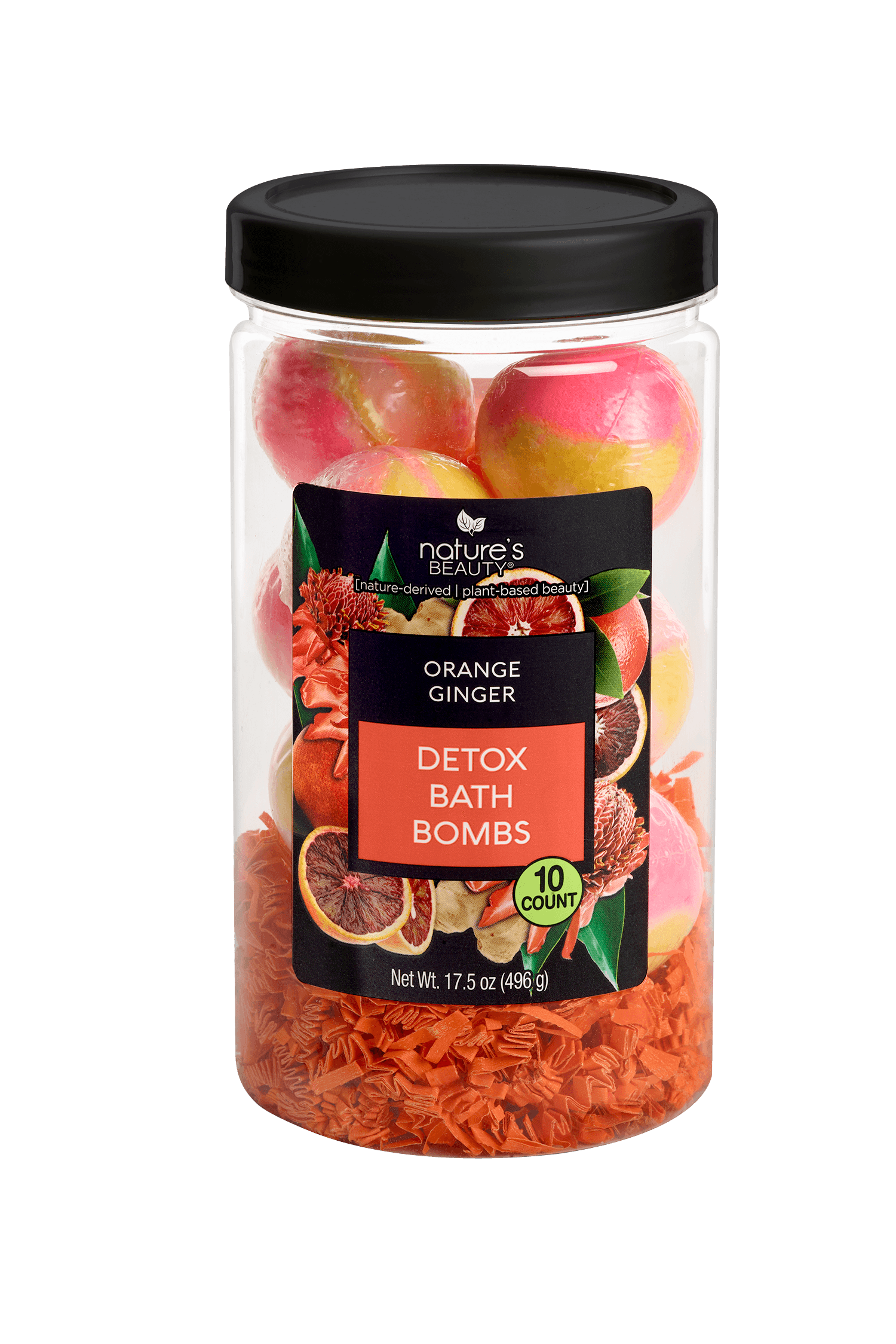 Orange Ginger Detox Bath Bomb Gift Set Nature's Beauty Body Care Single 