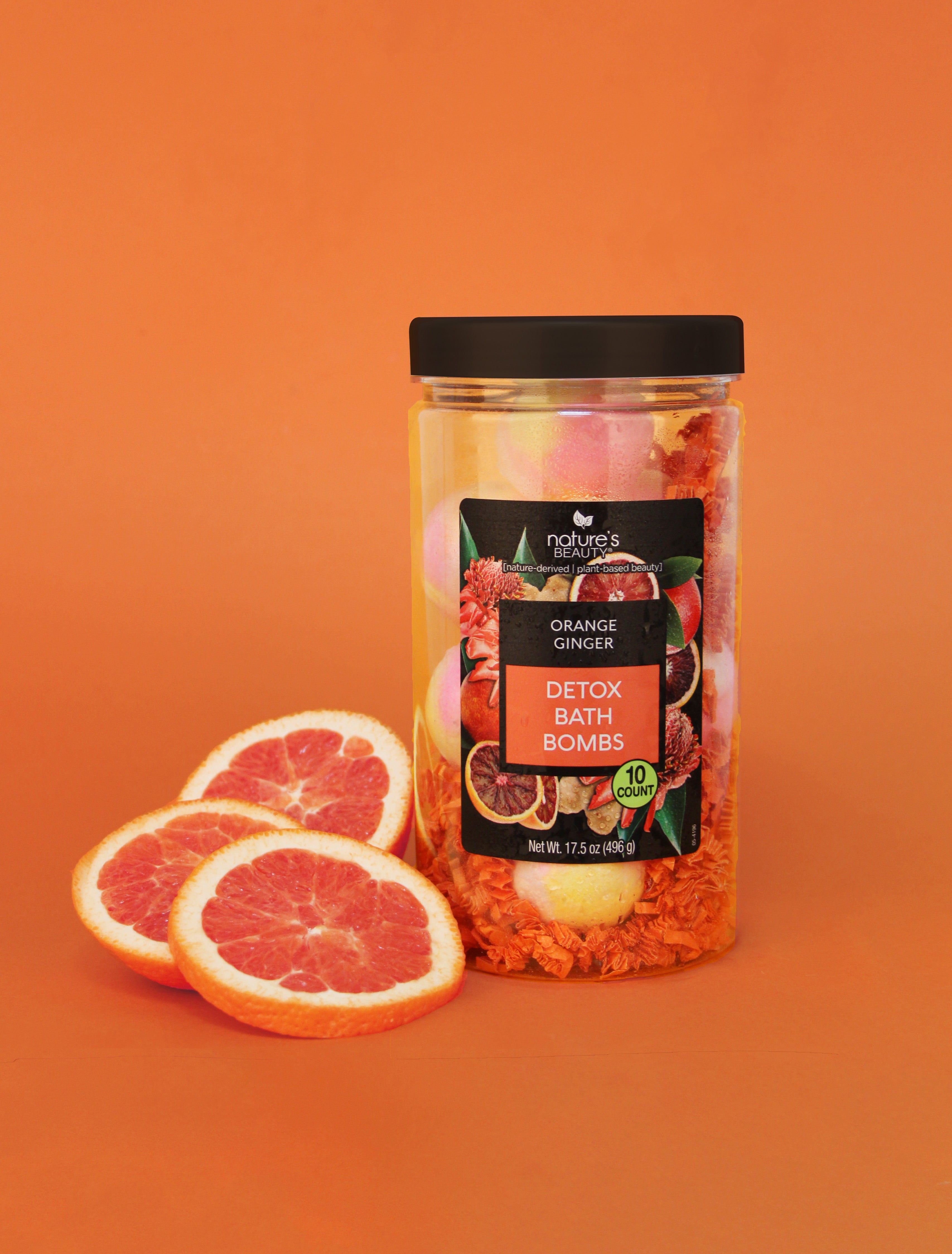 Orange Ginger Detox Bath Bomb Gift Set Nature's Beauty Body Care 