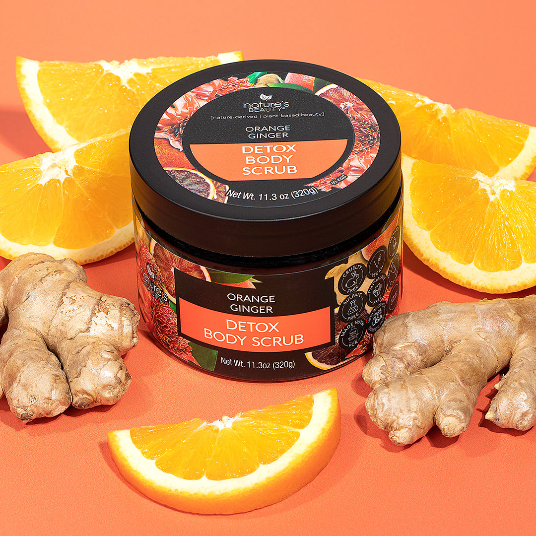 Orange Ginger Detox Body Scrub Nature's Beauty Body Care 