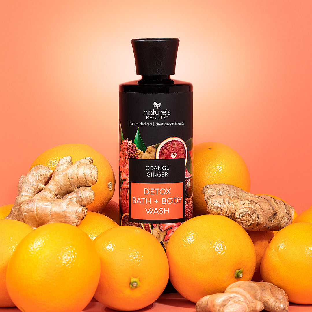 Orange Ginger Detox Bath + Body Wash Nature's Beauty Body Care 