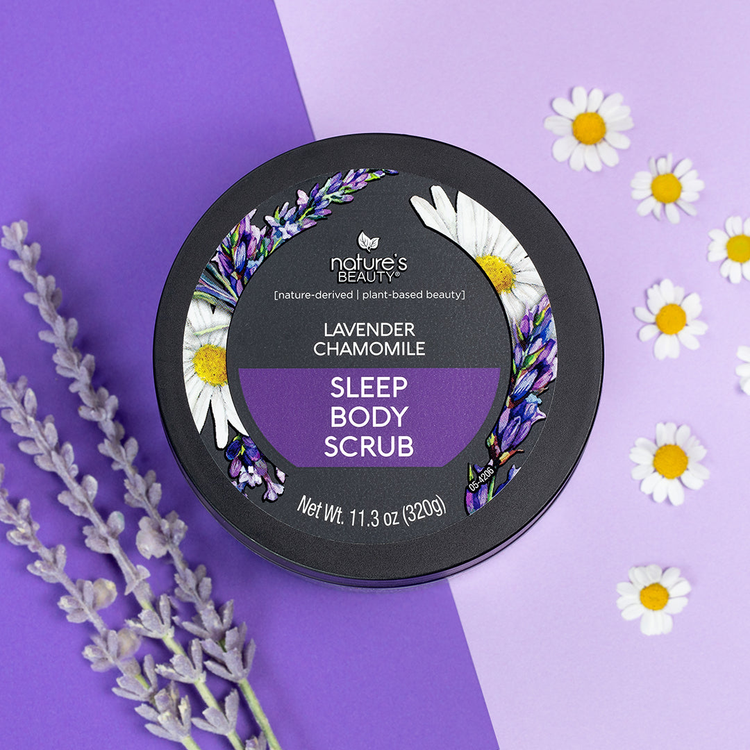 Lavender Chamomile Sleep Body Scrub Nature's Beauty Body Care 