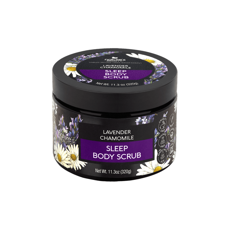 Lavender Chamomile Sleep Body Scrub Nature's Beauty Body Care Single 