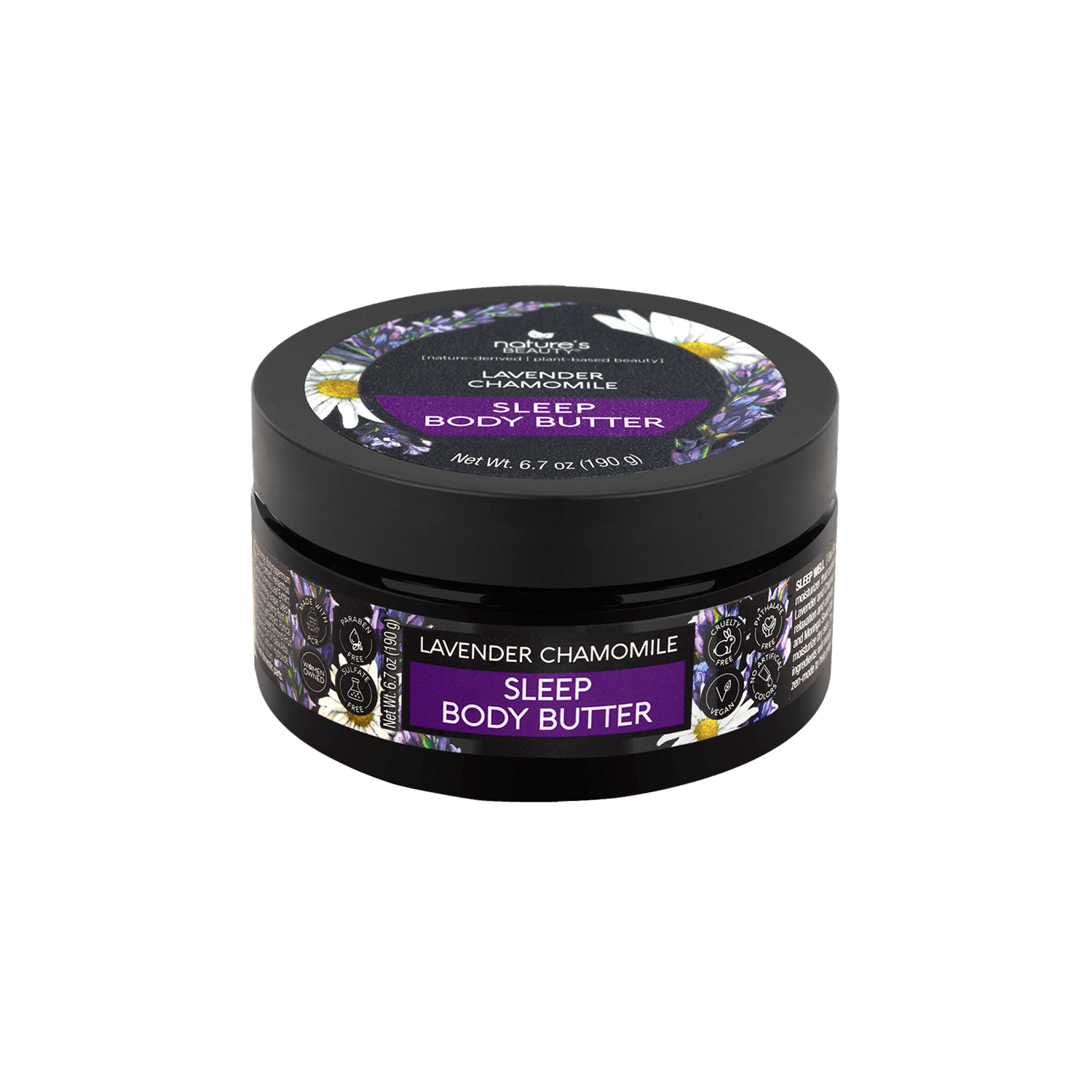 Lavender Chamomile Sleep Body Butter Nature's Beauty Body Care Single 