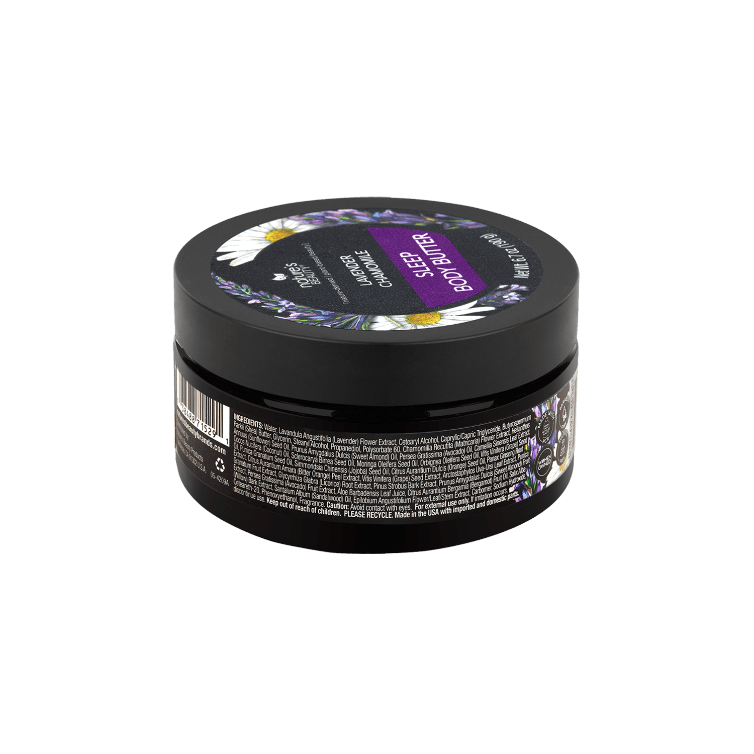 Lavender Chamomile Sleep Body Butter Nature's Beauty Body Care 