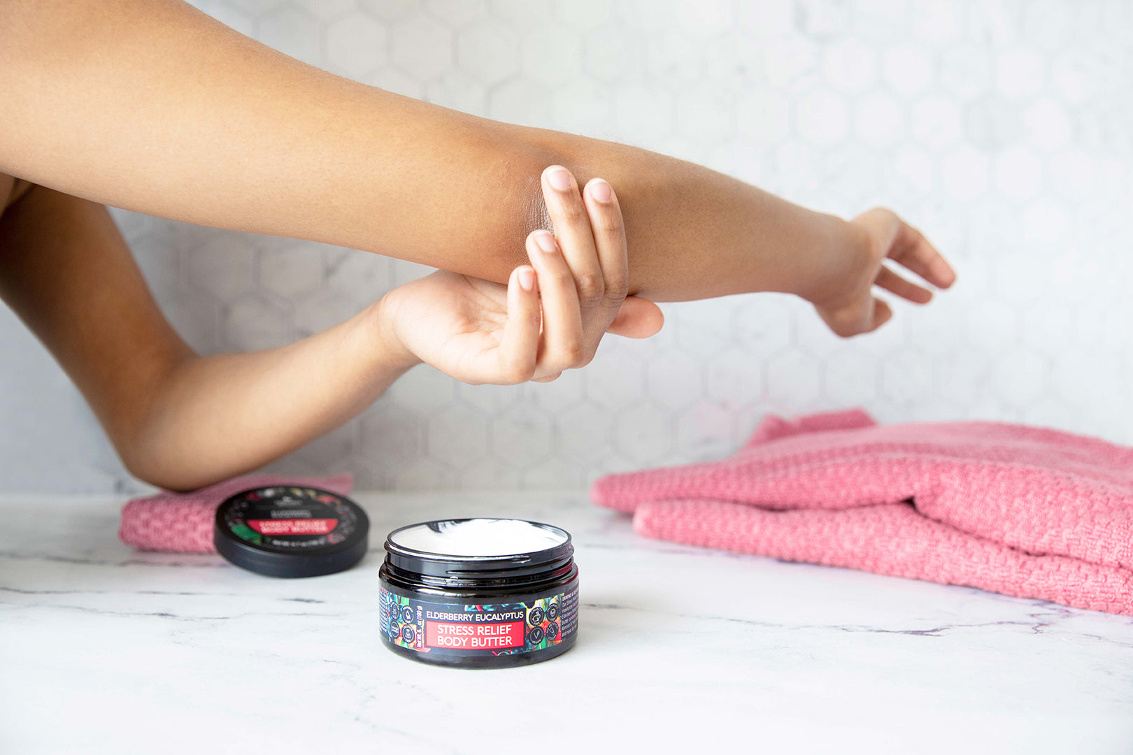 Elderberry Eucalyptus Stress Relief Body Butter Nature's Beauty Body Care 