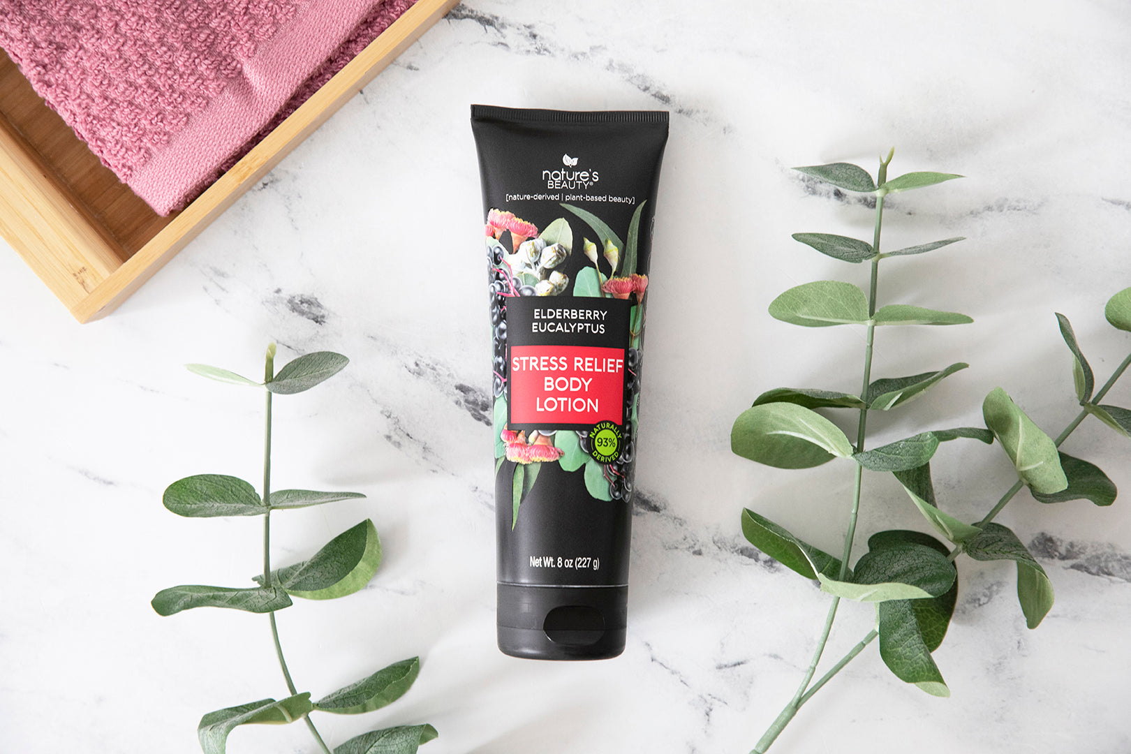 Elderberry Eucalyptus Stress Relief Body Lotion Nature's Beauty Body Care 