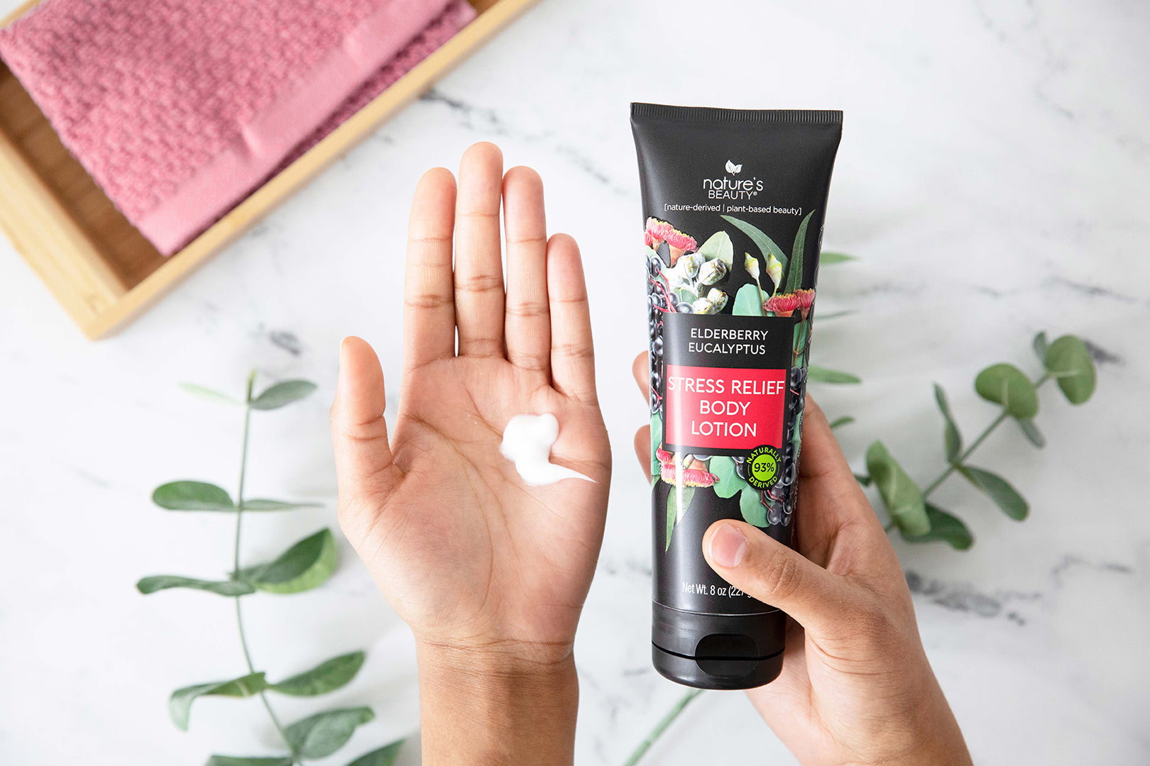 Elderberry Eucalyptus Stress Relief Body Lotion Nature's Beauty Body Care 