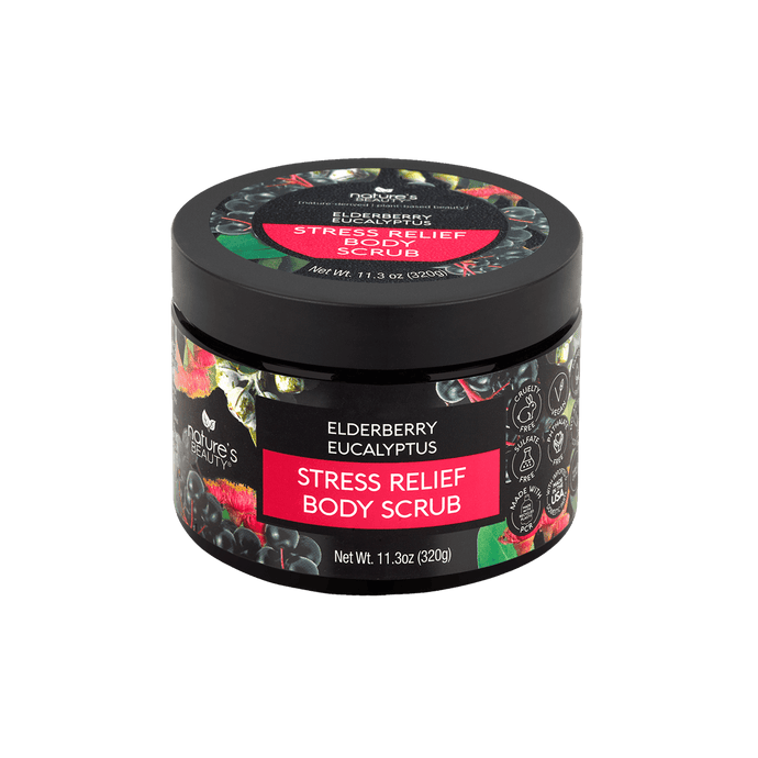Elderberry Eucalyptus Stress Relief Body Scrub Nature's Beauty Body Care Single 
