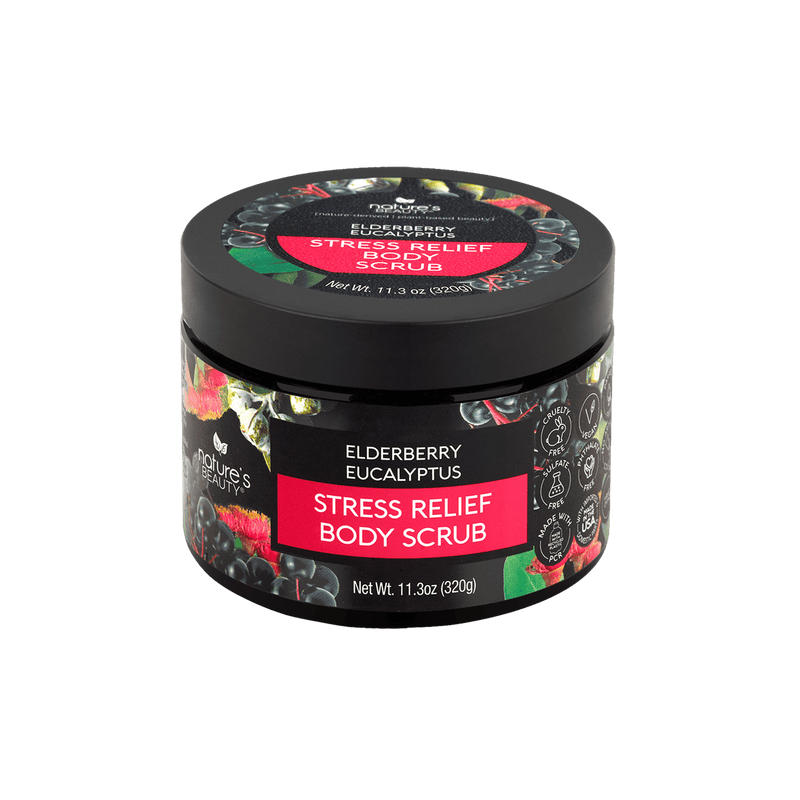 Elderberry Eucalyptus Stress Relief Body Scrub Nature's Beauty Body Care Single 