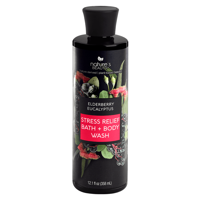 Elderberry Eucalyptus Stress Relief Bath + Body Wash Nature's Beauty Body Care Single 