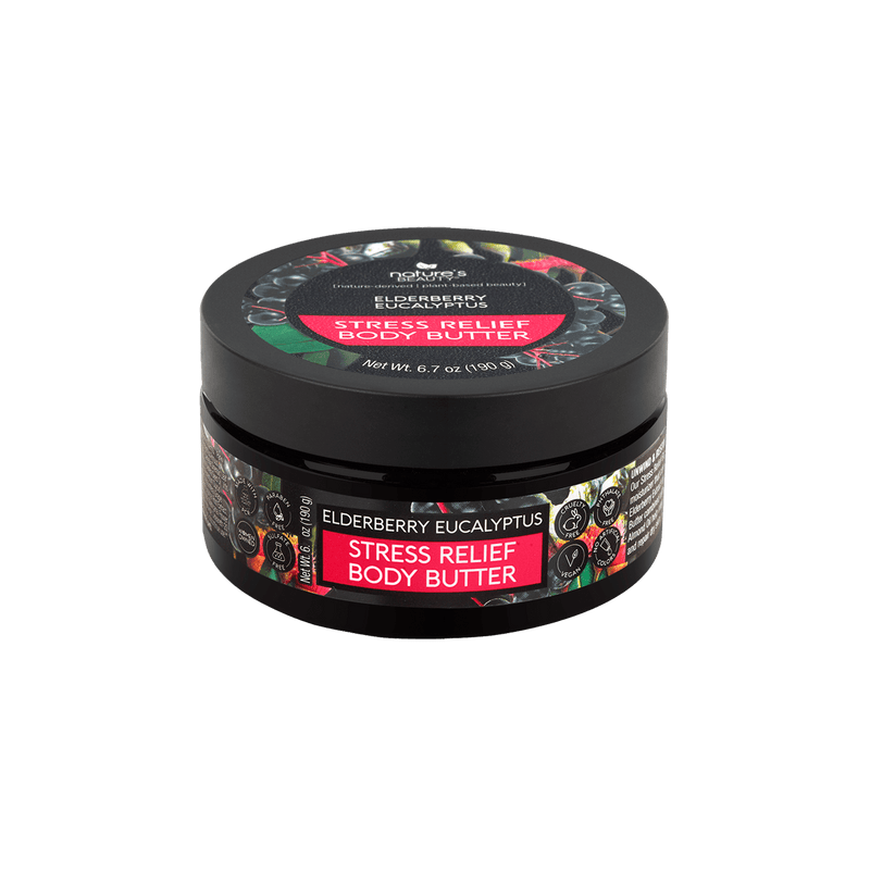 Elderberry Eucalyptus Stress Relief Body Butter Nature's Beauty Body Care Single 